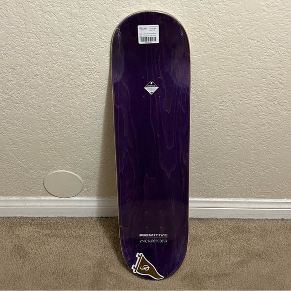 Primitive 2021 McClung Poison Pink Rose Holographic Foil Skateboard Deck 8.125” - Picture 7 of 7